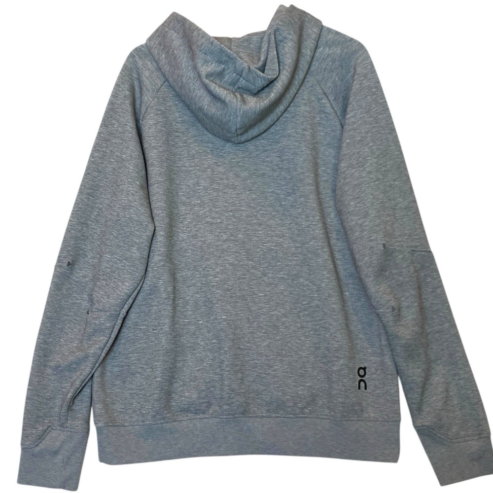 OC Run On Clouds Zipped‎ Hooded Running Jacket Mens XL Gray Sporty Performance - Picture 2 of 16